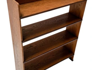 Art Deco Modernist Open Bookcase by P.E.L. Izeren for De Genneper Molen, 1920s